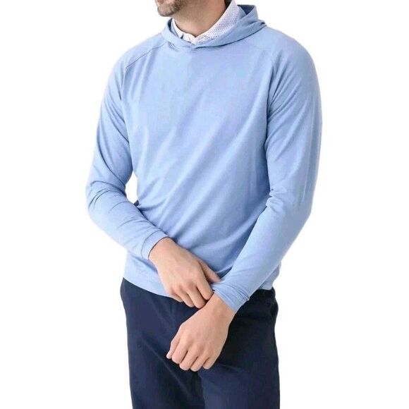 Peter Millar Men's Crown Sport Pine Performance Hoodie Size S Lakeside MF23EK45 - Picture 1 of 10